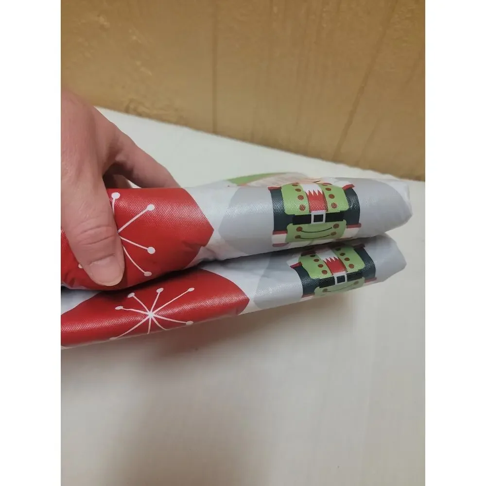 Holiday Time Christmas Nutcracker PEVA Tablecloth 60 in X 102 Rectangle